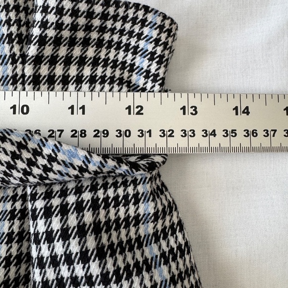 H&M Girl's Pull-On Houndstooth‎ Plaid Tie-Belt Pants Black & White Size Girls 16 - Picture 8 of 12
